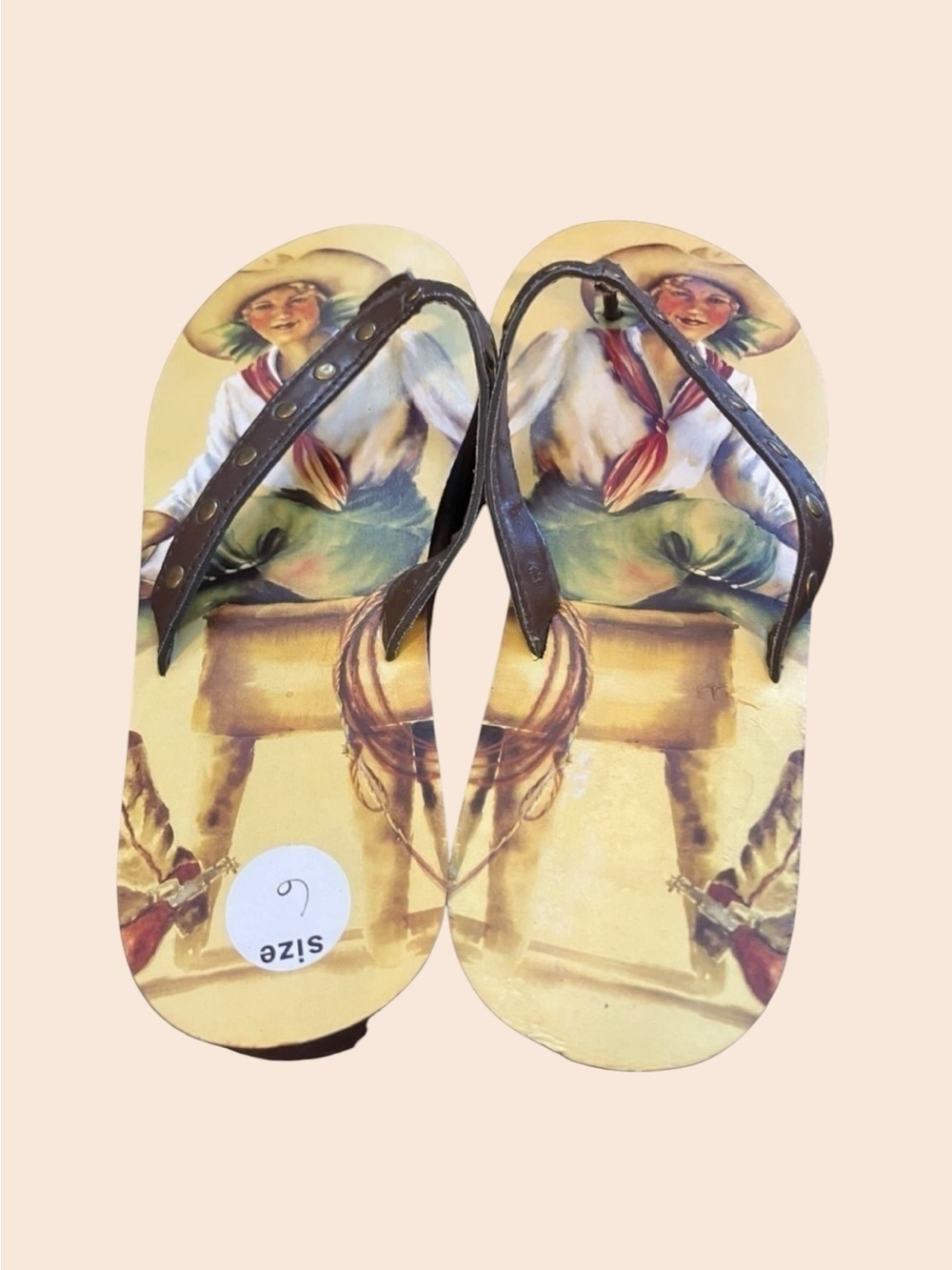 BAREBACK Kicker Flip Flop Built Up 1.25 Size 6 NEW - Picture 4 of 8